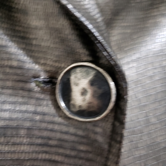 Cartise Faux Leather 3/4" Sleeve Jacket Size 6 - Picture 4 of 7